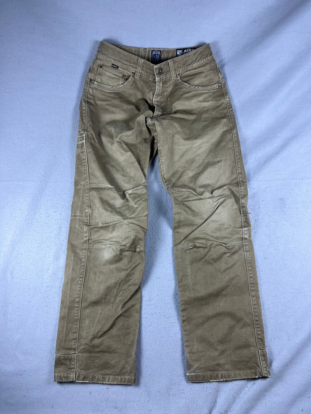 Kuhl Rydr Pants Mens 30x32 Brown Articulated Knees Rugged Hiking Outdoor Stretch